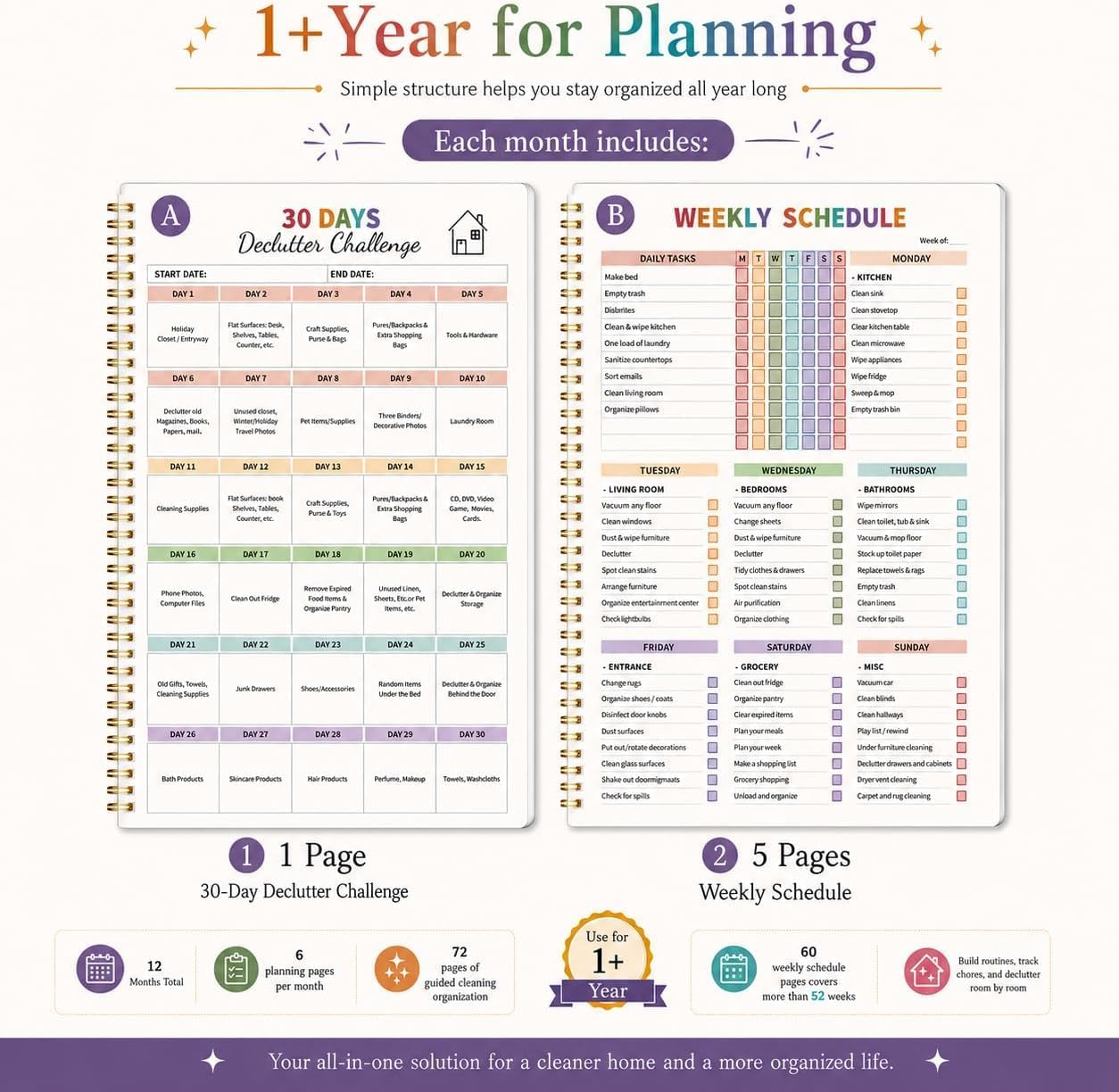 [half done club] ADHD Cleaning Planner