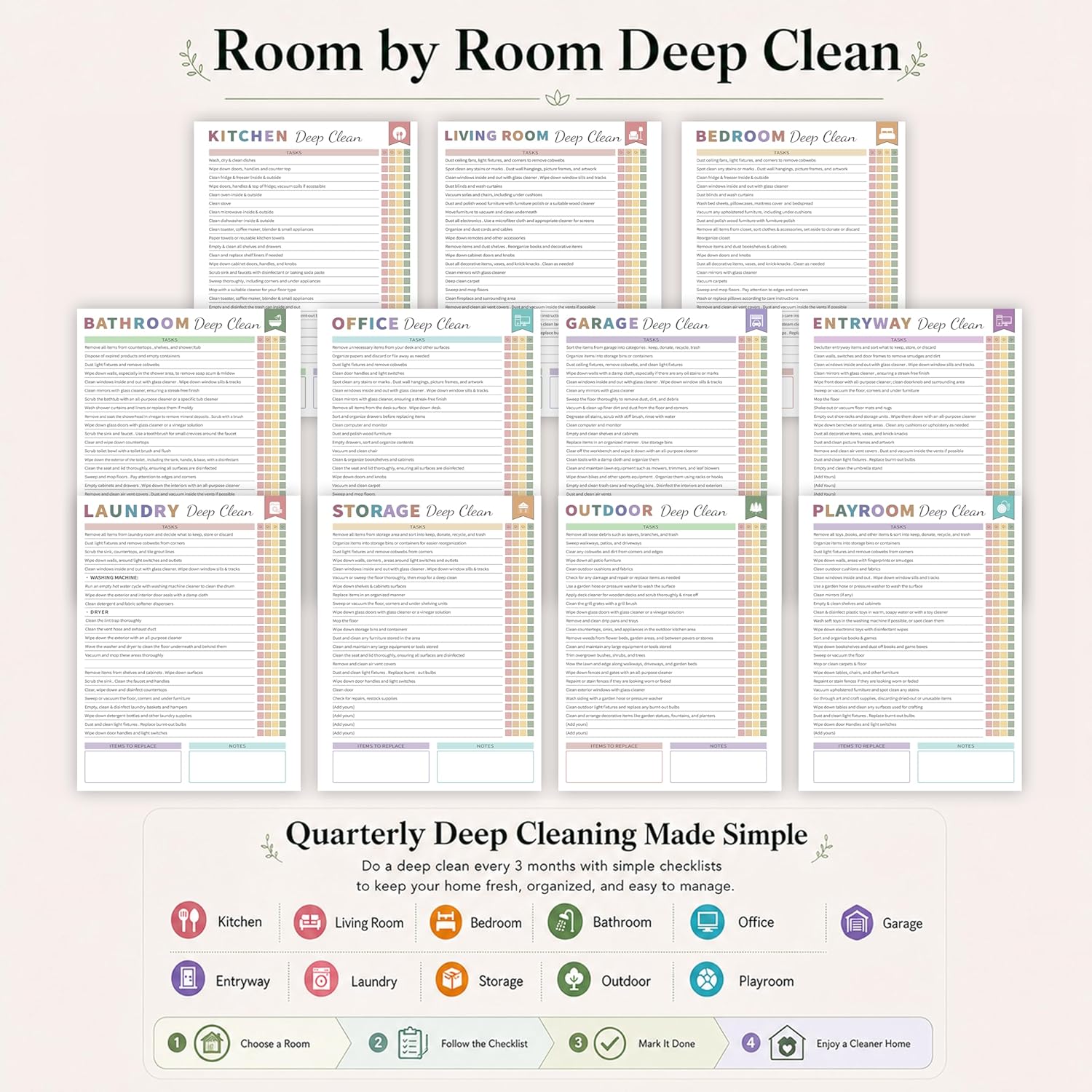 [half done club] ADHD Cleaning Planner